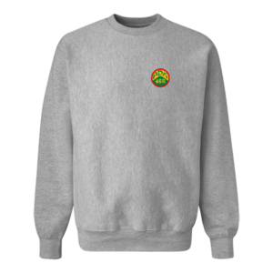 Heather Grey Crewneck Sweatshirt cotton polyester fleece